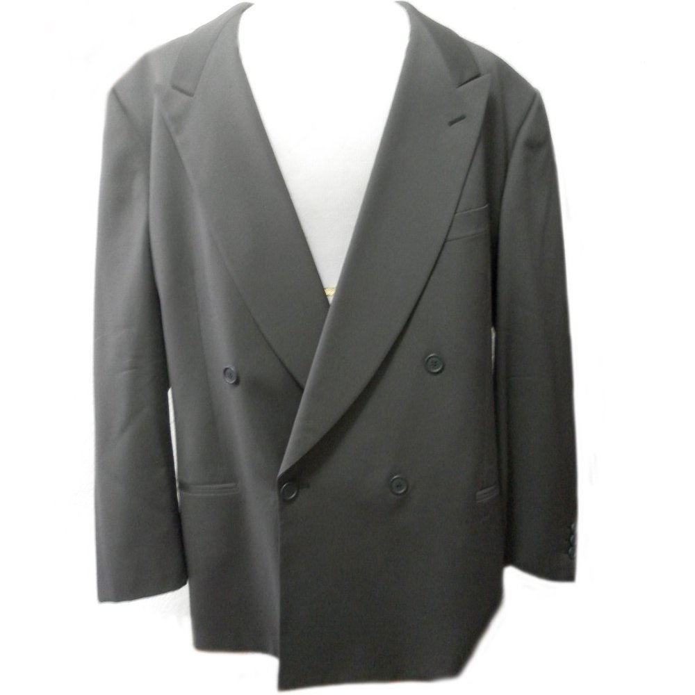 Vintage 90s Giorgio Armani Full Jacket-Pants Olive Green Suit 42R retro